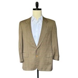 Hugo Boss vintage Corleone check plaid Vitale Barberis Caronico wool blazer | 42